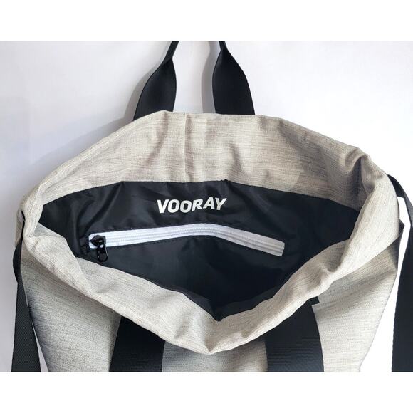 Vooray Flex Cinch Heather Gray and Black Backpack main image 9